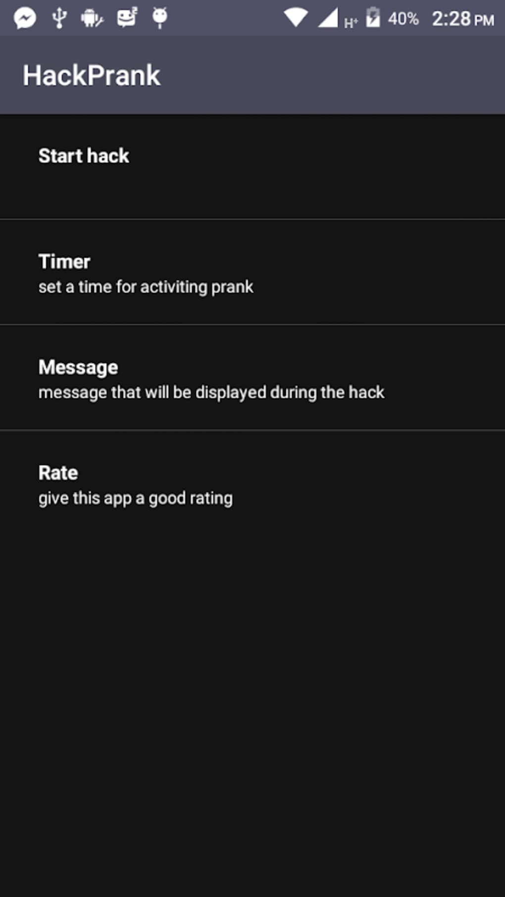 Phone Hacker App Data Simulator Prank 2018 APK pour Android Télécharger