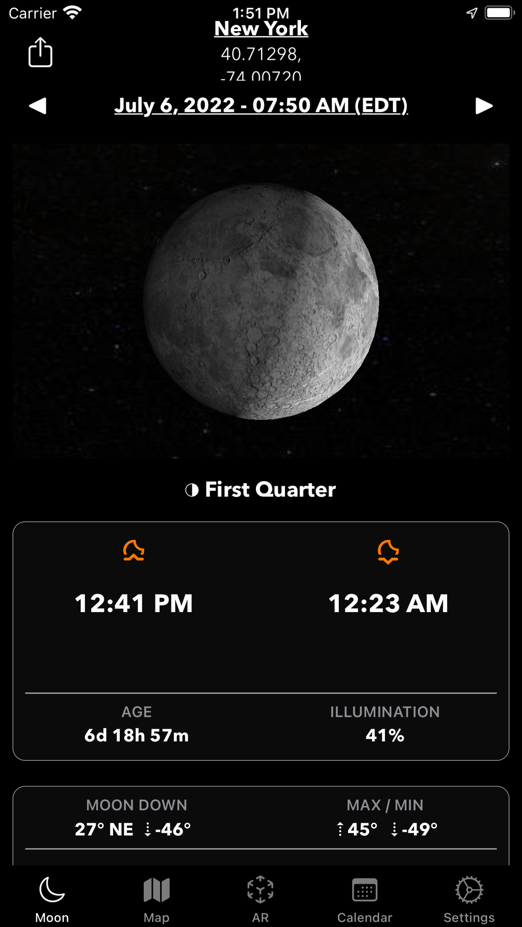 Moon Tracker Para IPhone Descargar
