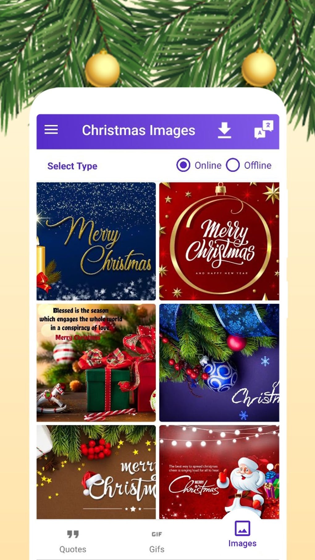 Merry Christmas Gif Images para Android - Descargar