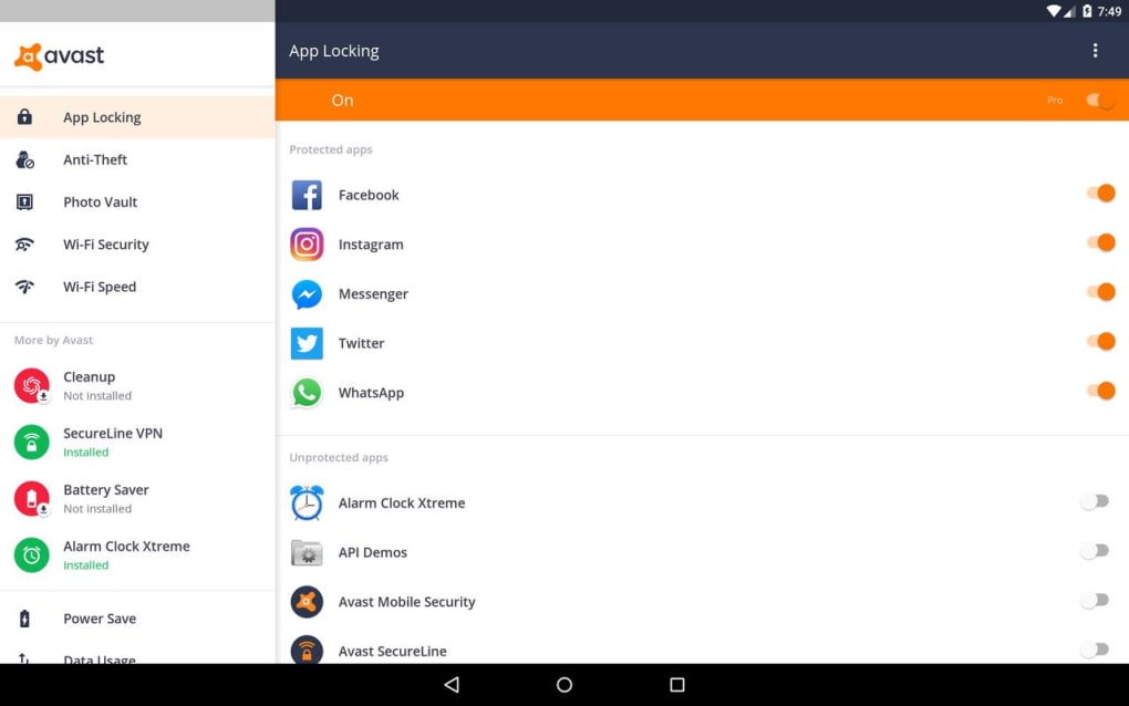 download avast mobile security uptodown