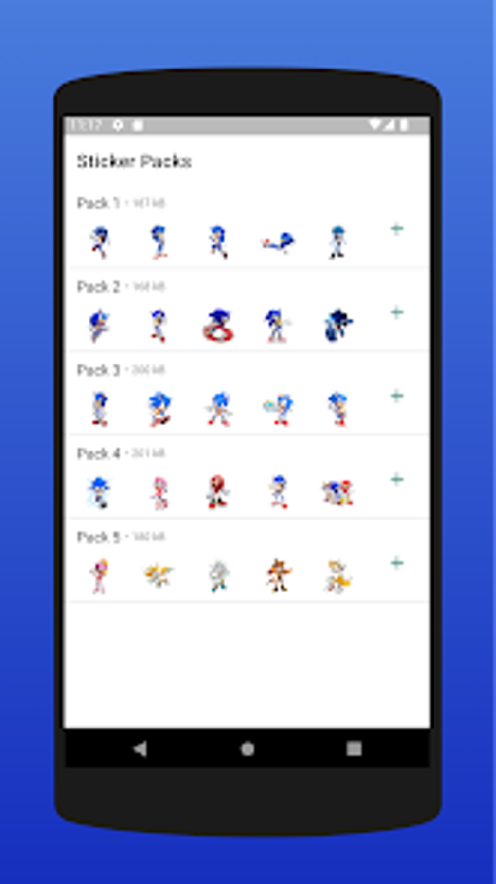 WAStickers - Sonic Stickers для Android — Скачать