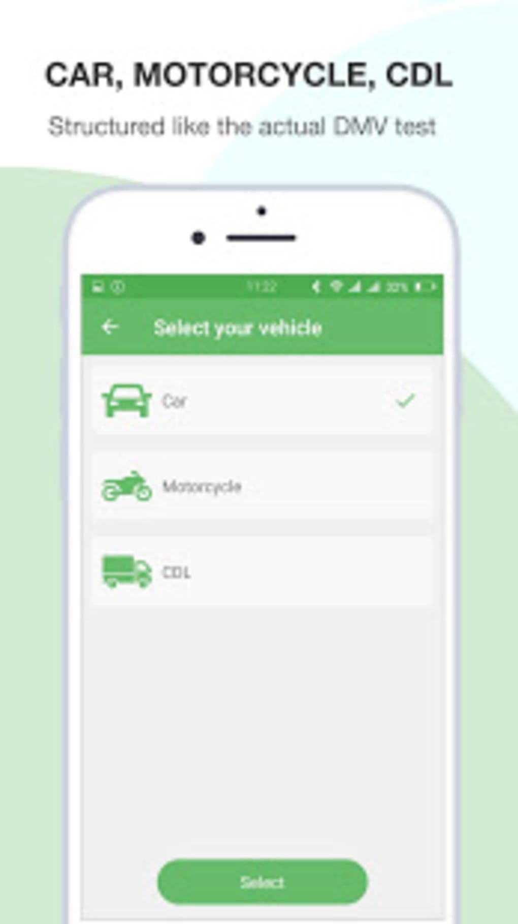 DMV Permit Test Car Motorcycle and CDL لنظام Android - تنزيل