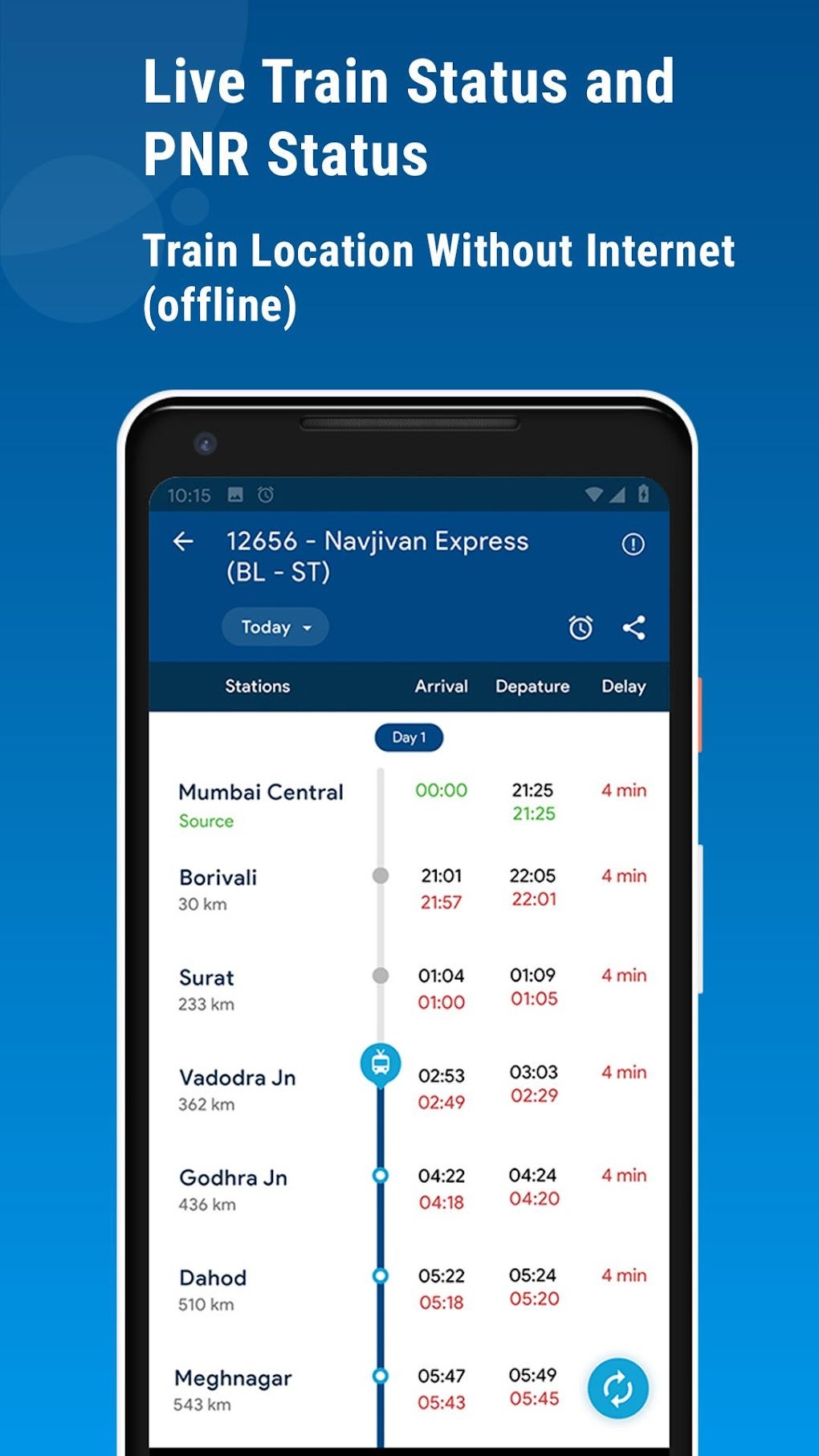 Indian Railway Train Status Android App Source