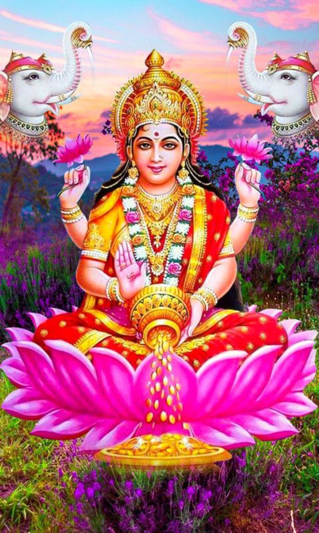 Shree lakshmi high quality wallpaper for your mobile. Download shree lakshmi  wallpaper fast and easy. | Saraswati photo, Saraswati goddess, Lakshmi  images