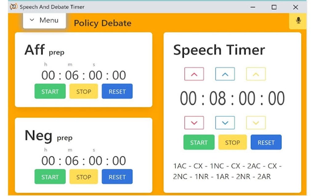 Speech And Debate Timer for Google Chrome Extension Download