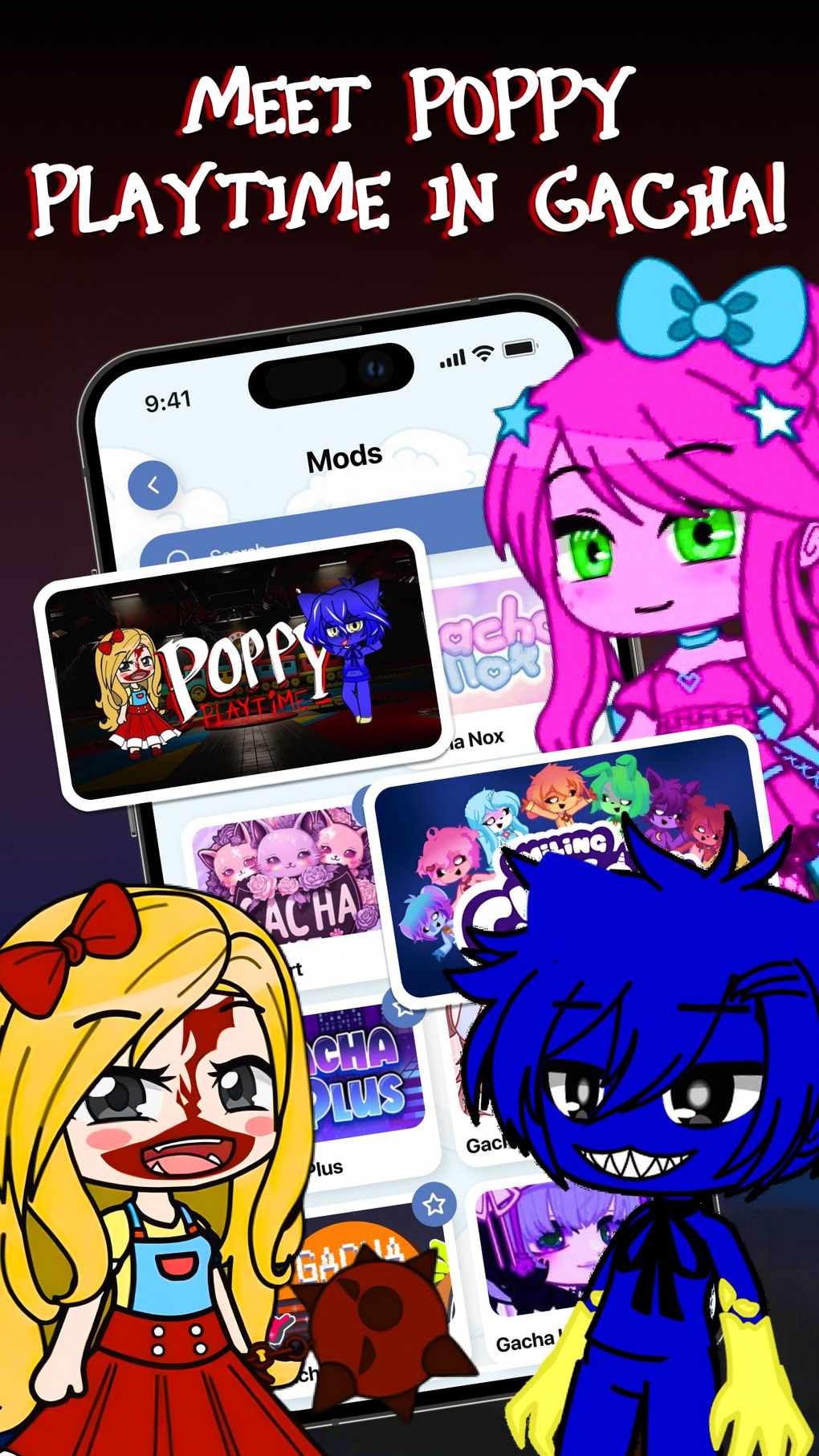 Poppy Playtime 3 Gacha Mods для iPhone — Скачать