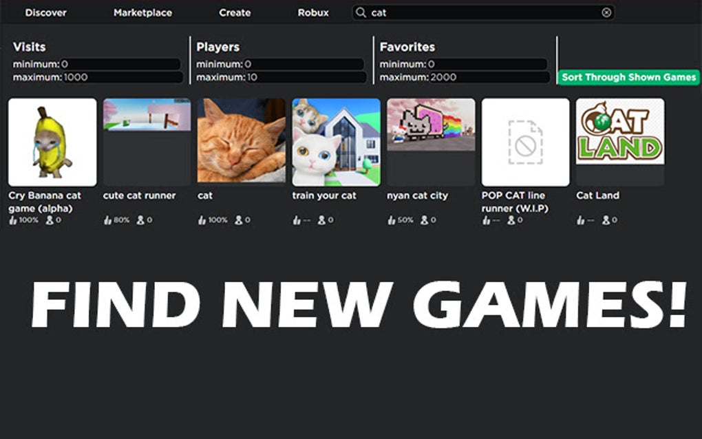 RoGame Finder Google Chrome 용 확장 프로그램 다운로드