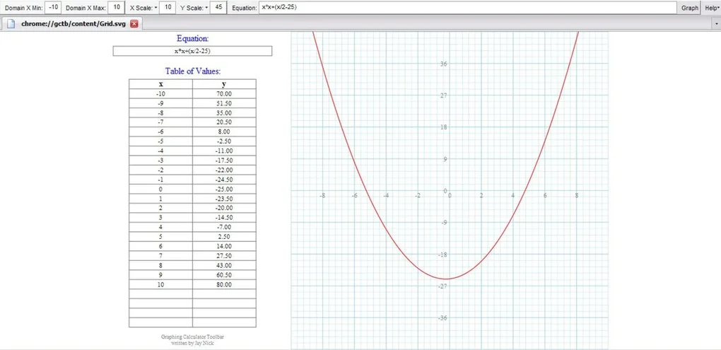 Graphing Calculator Toolbar - Download