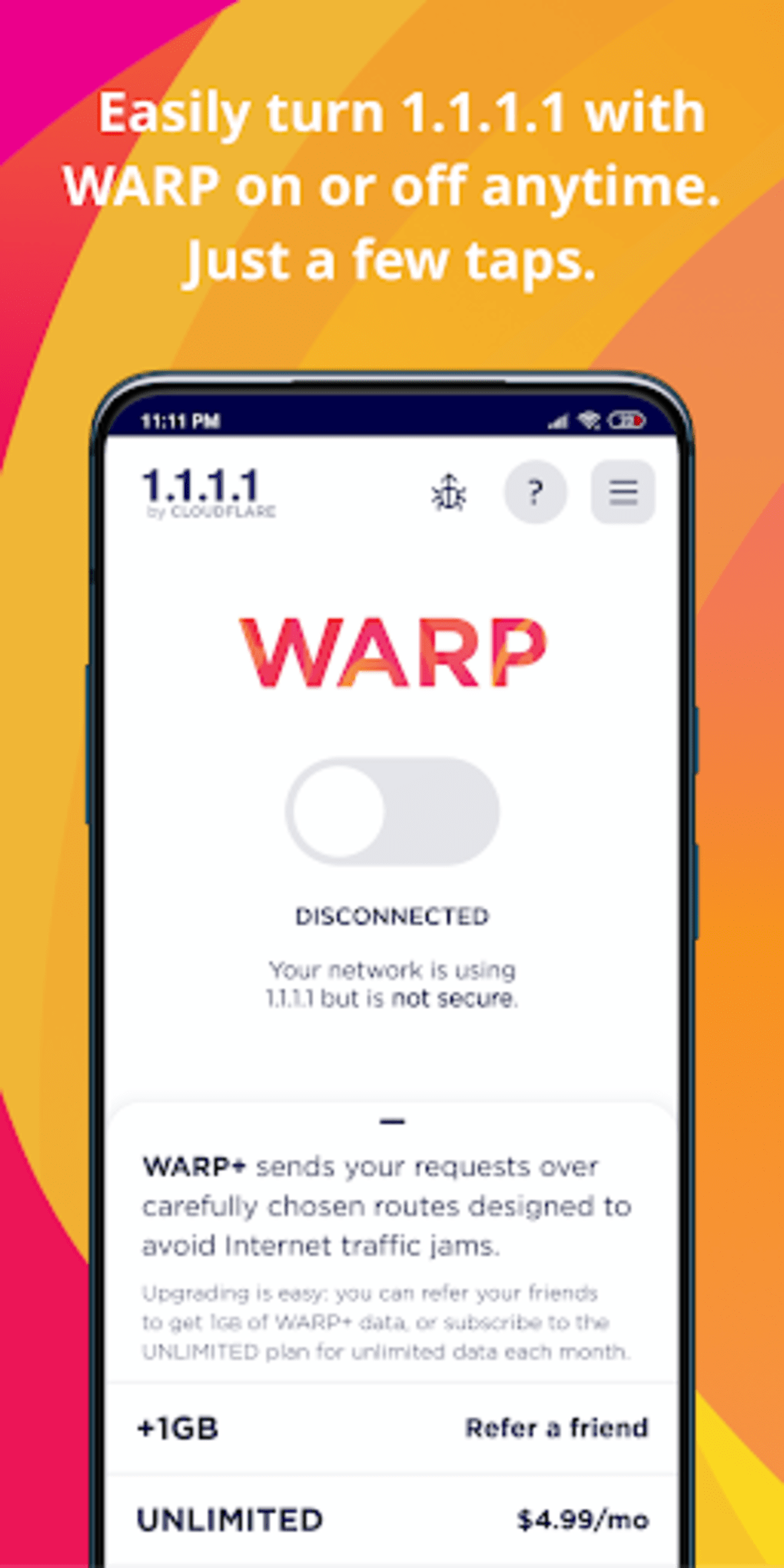 1 1 1 1 W Warp Apk For Android Download