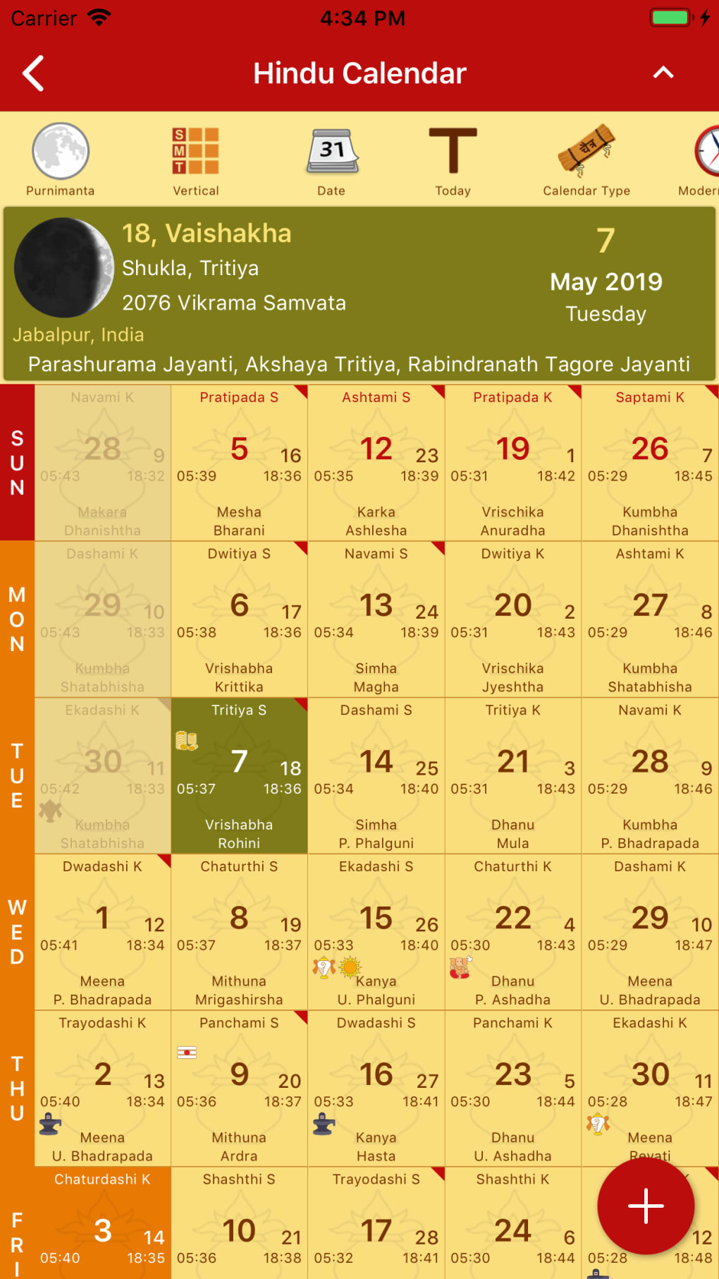 Hindu Calendar Drik Panchang para iPhone Descargar