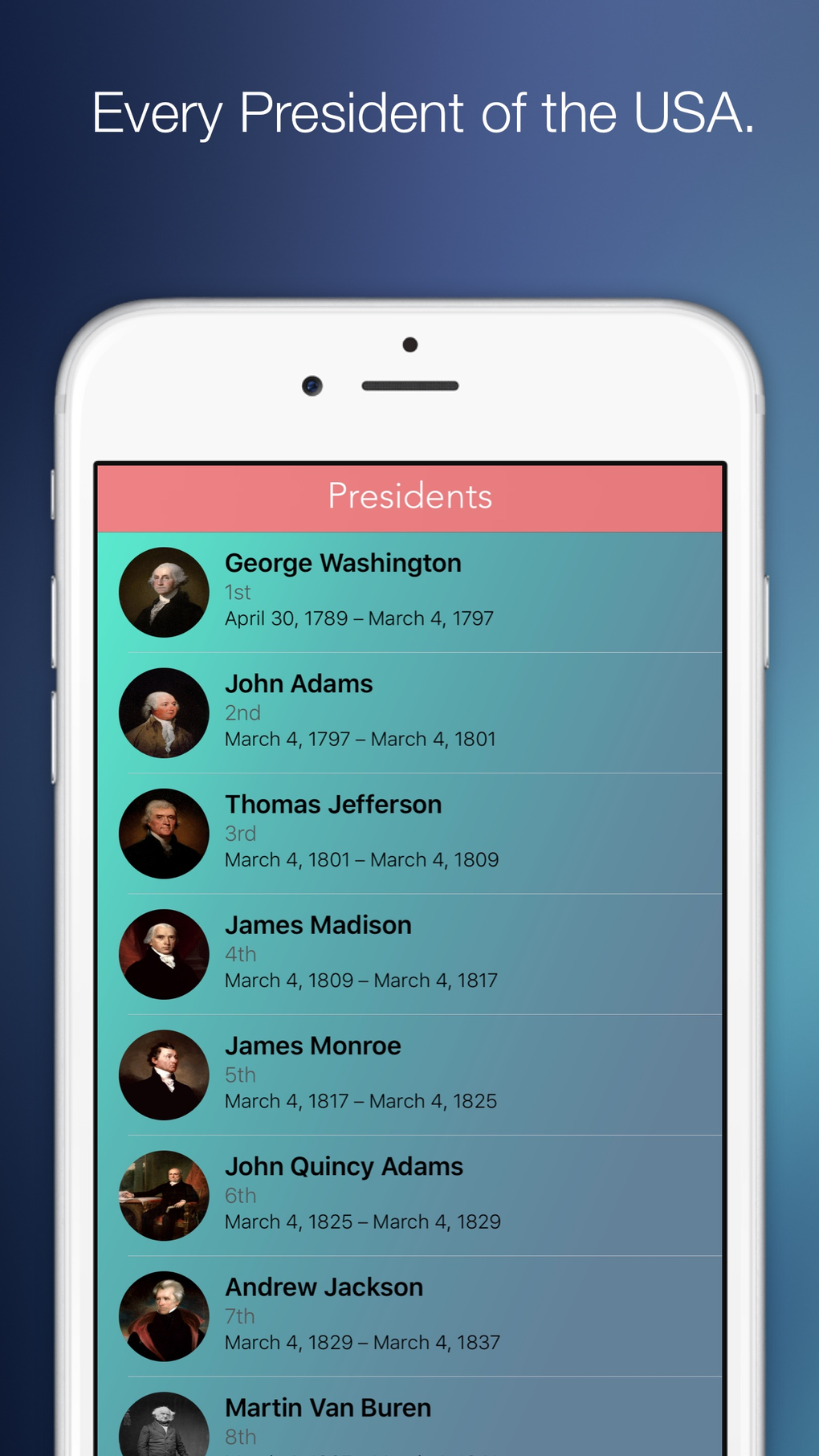 Our Presidents For IPhone Download