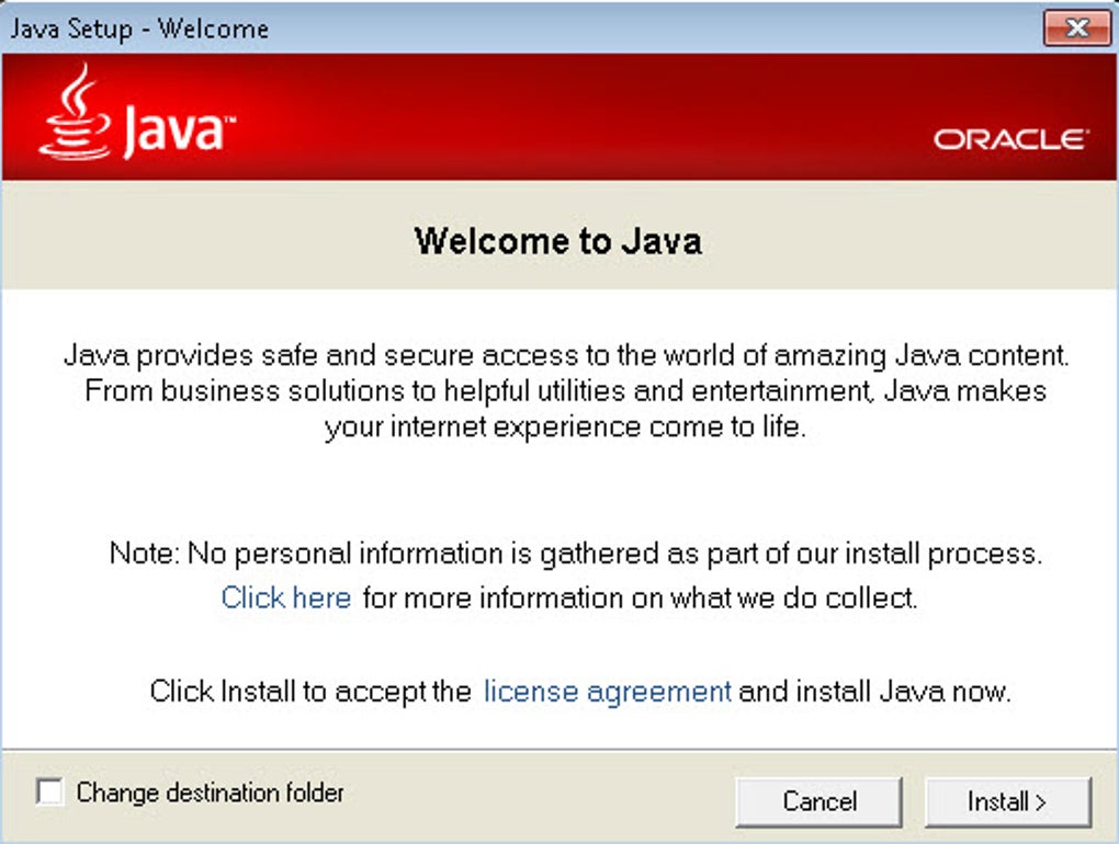 Java Runtime Environment - ดาวน์โหลด