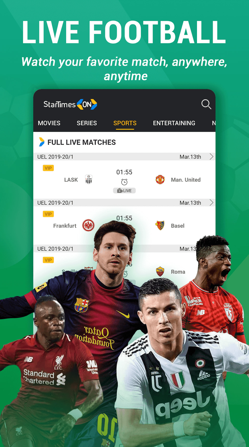 StarTimes ON-Live TV Football for Android