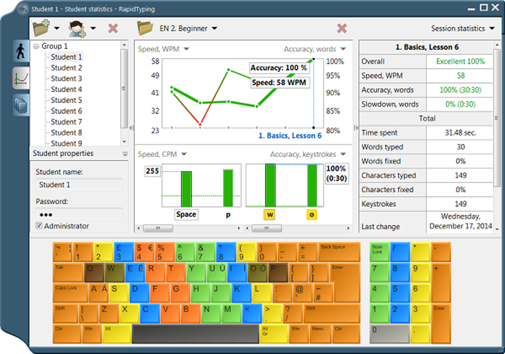 JOGO EDUCATIVO PARA TREINO DIGITAÇÃO TECLADO - SOFTWARE RAPID TYPING 