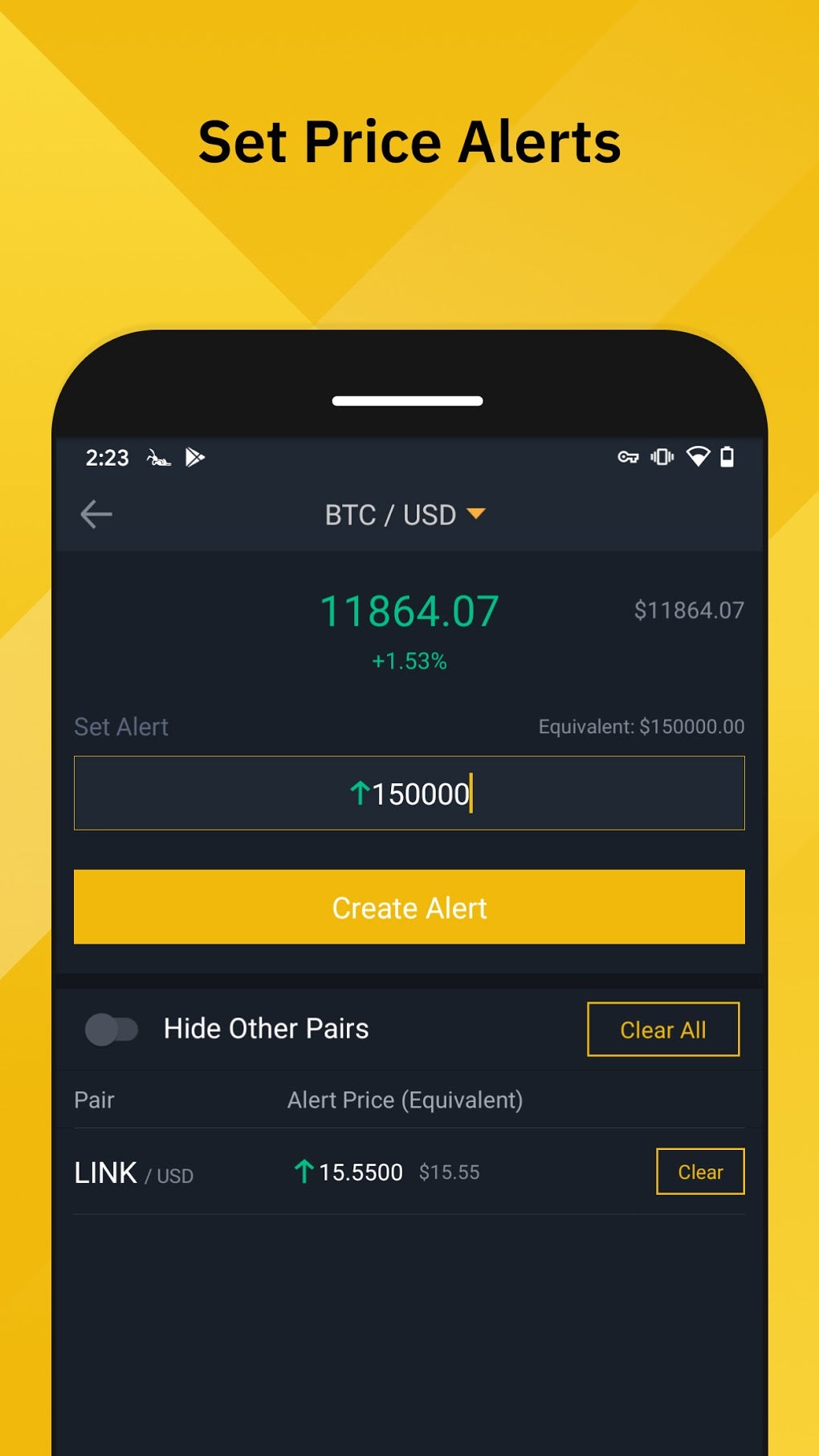 binance united states app