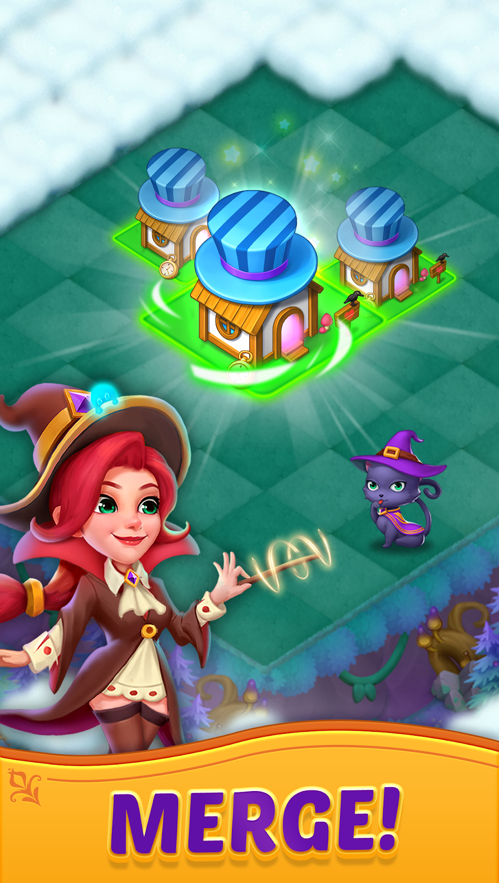 Merge Witches-Match Puzzles для Android — Скачать