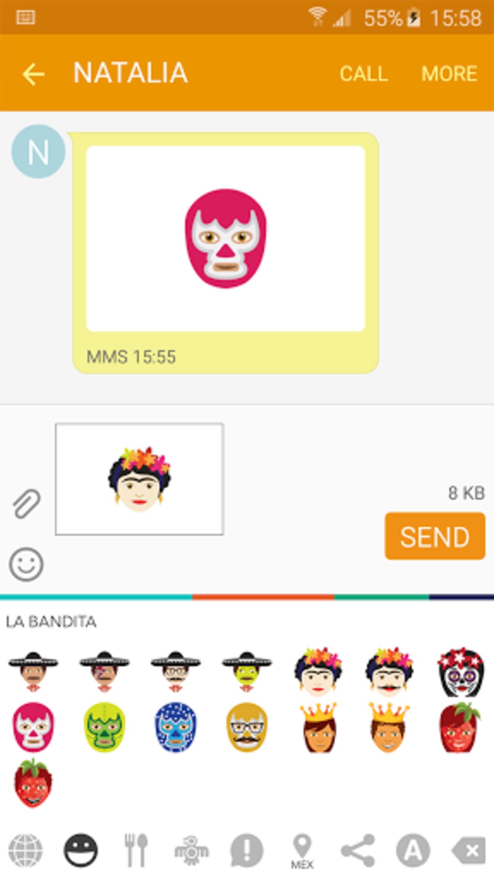 latino emoji screenshot