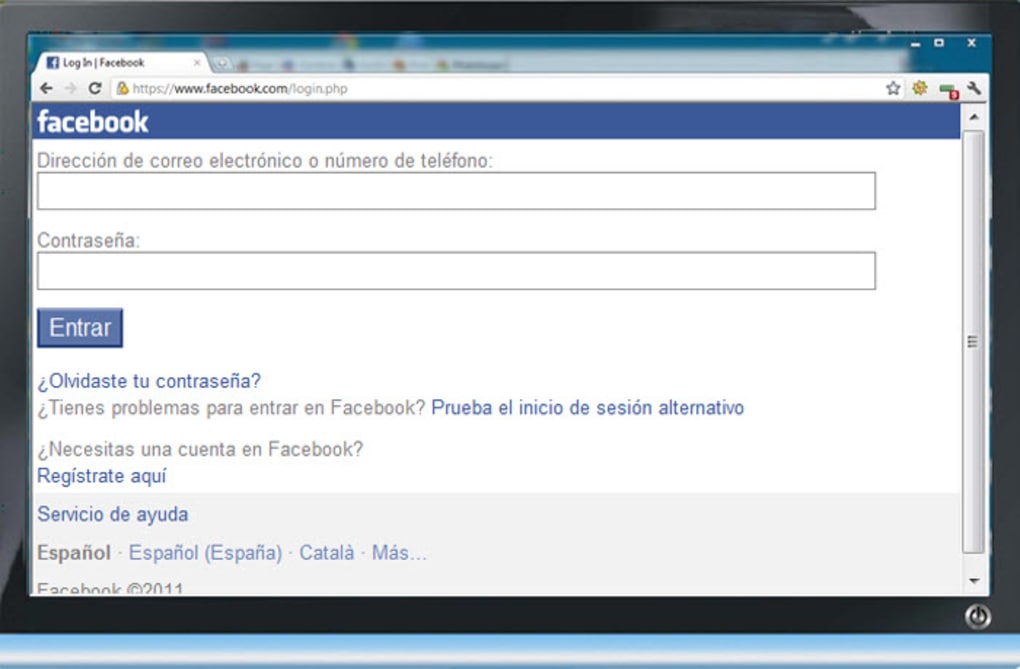 Www facebook en español com login php