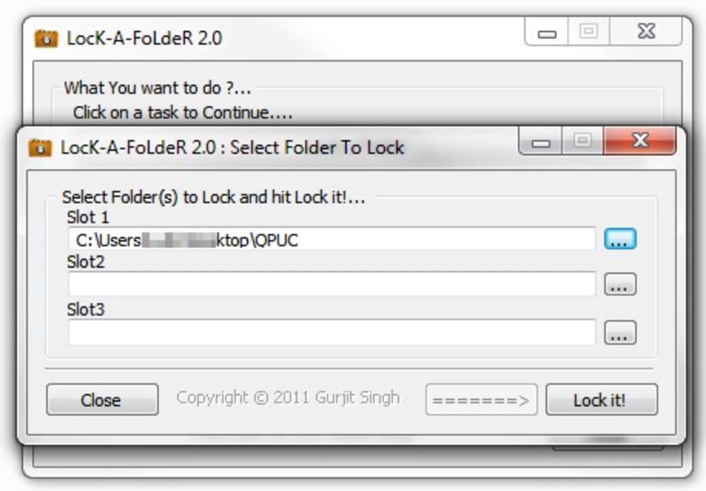 folder file lock