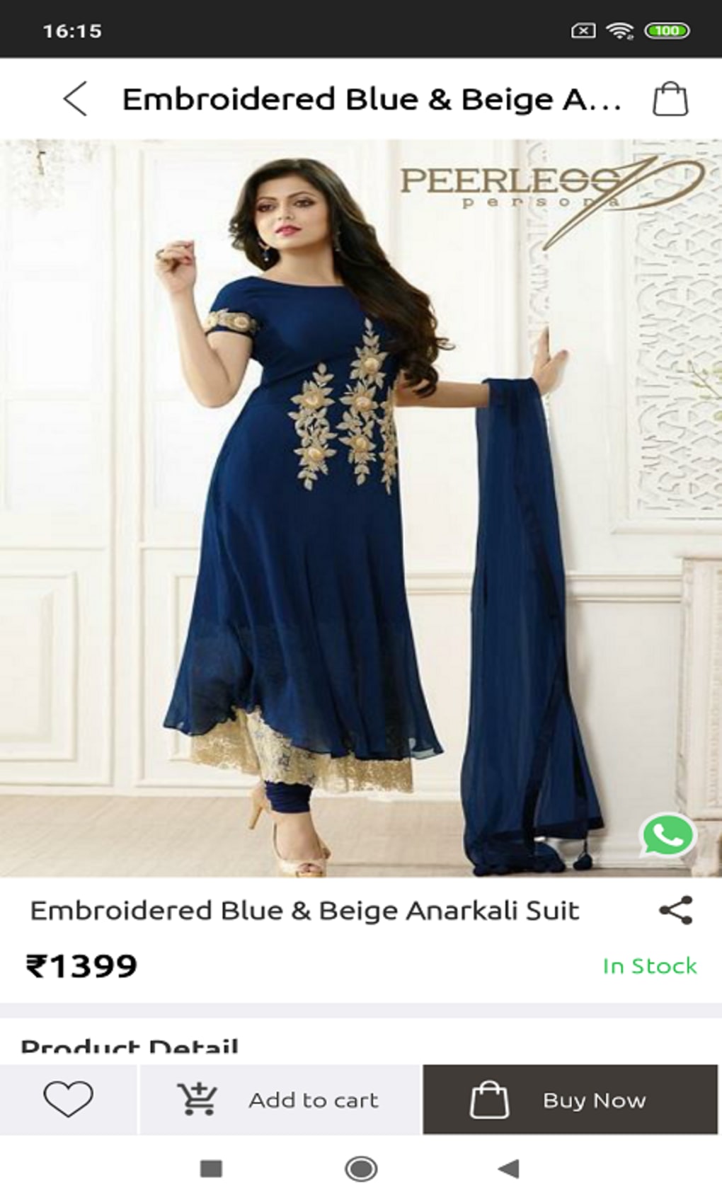 Designer Net Embroidered Anarkali Dress-FashionRazor