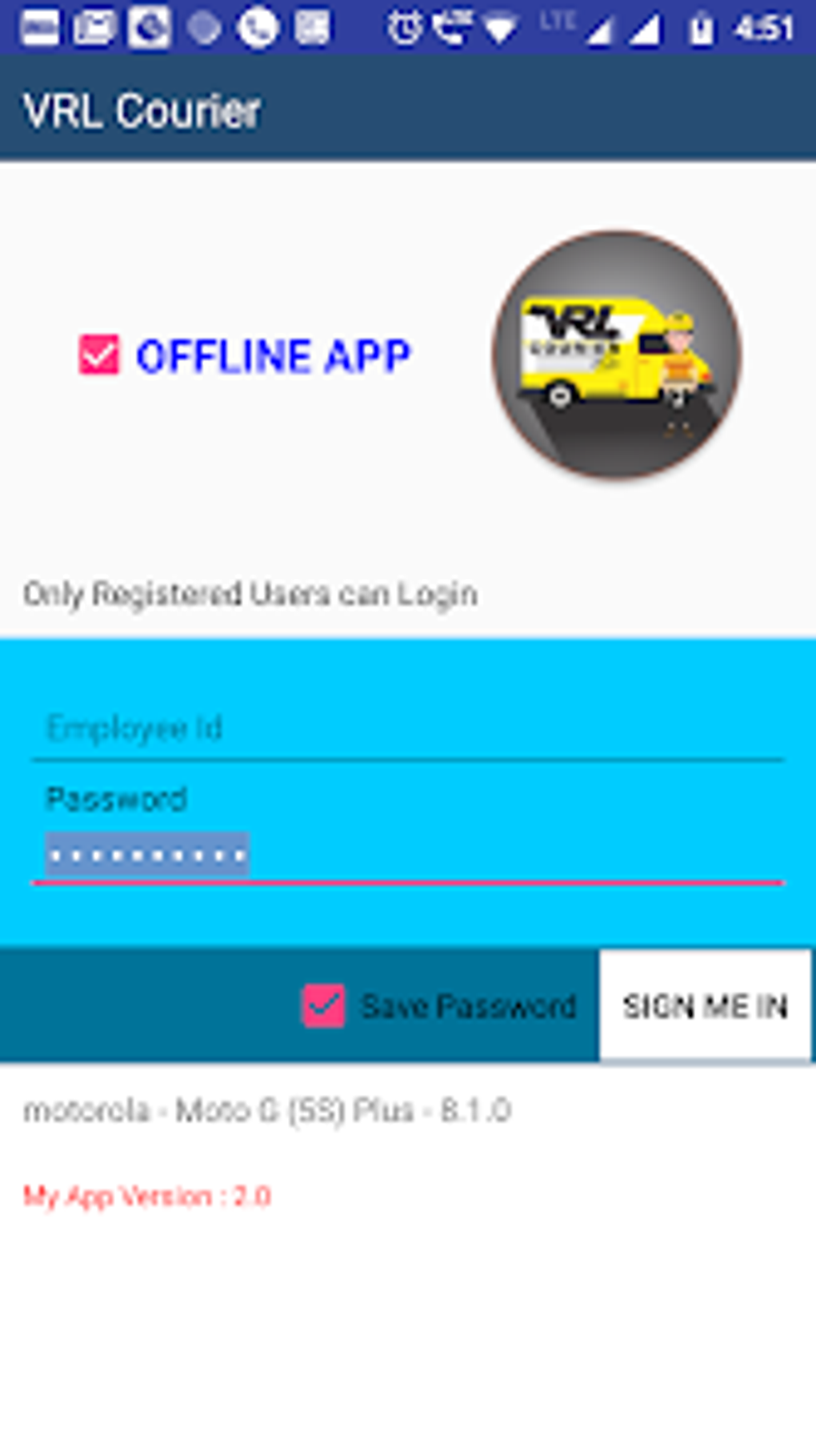 VRL Courier PLC For Android Download