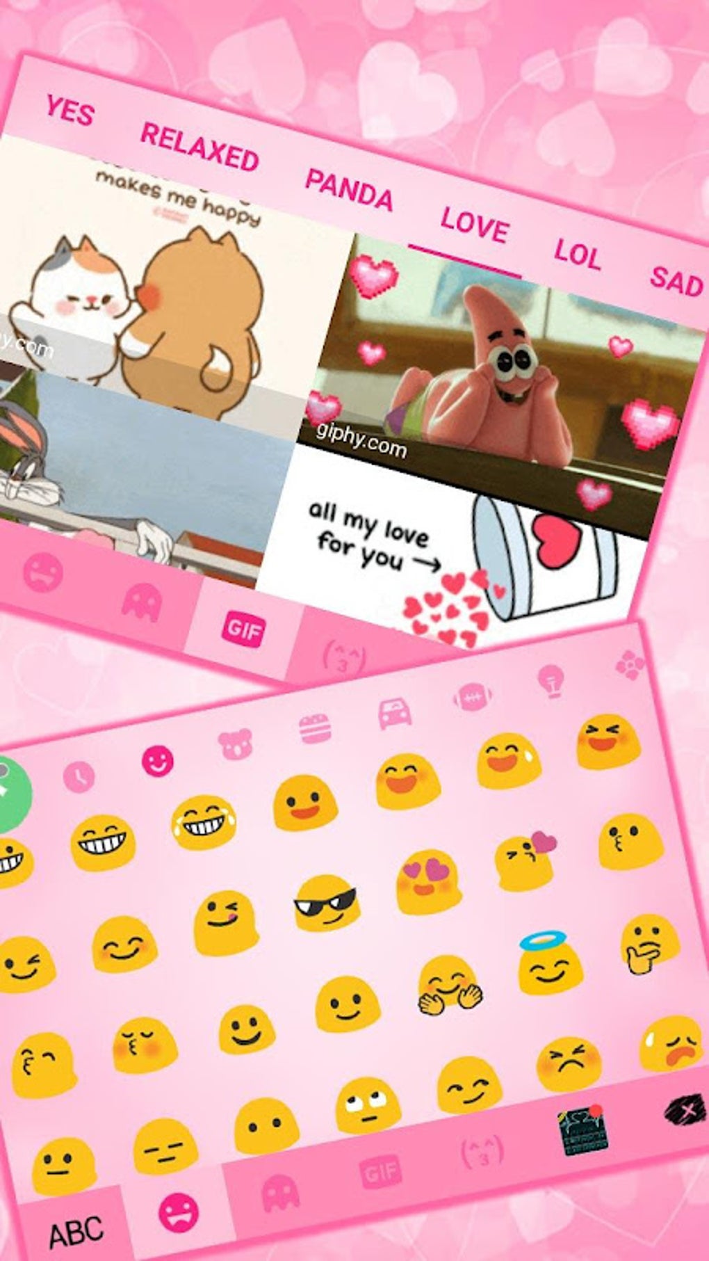 Doodle Love Pink Keyboard Theme Apk For Android Download 1180