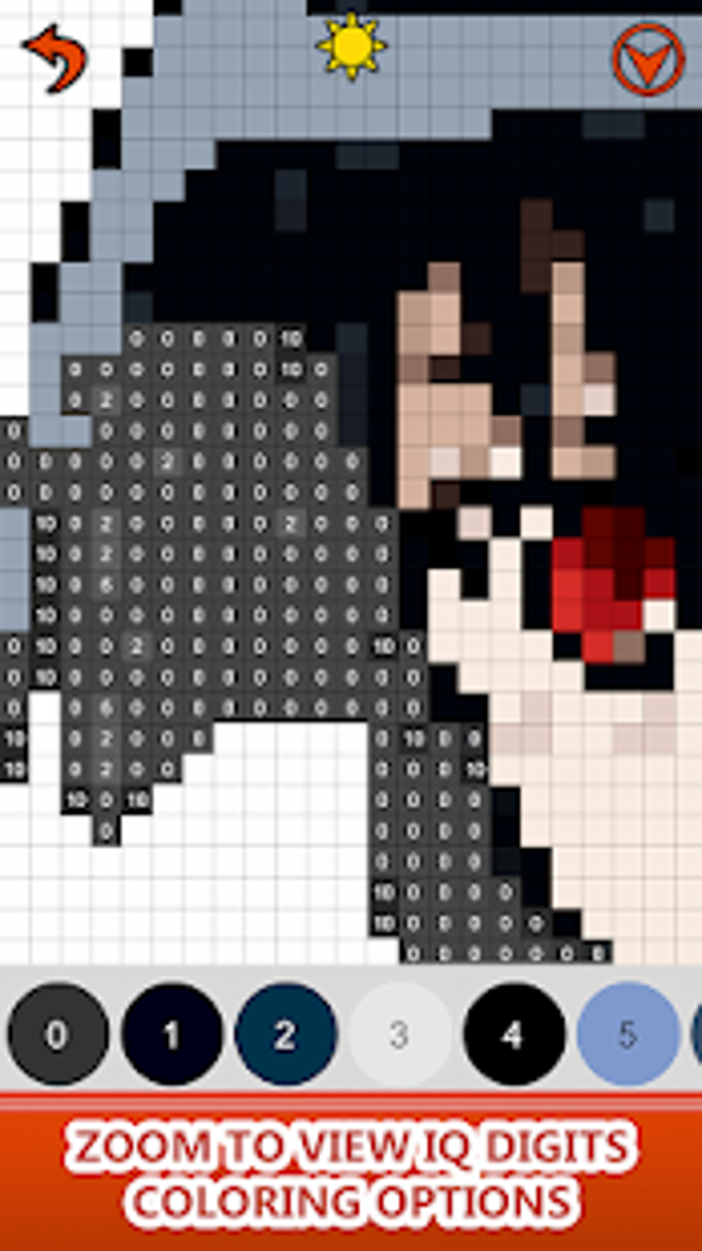 Anime Manga Color By Number Pixel Art Coloring Voor Android Download