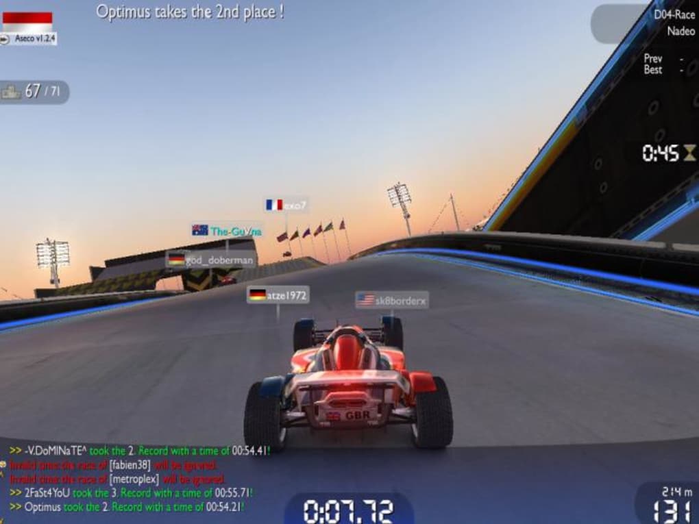 voiture trackmania nation forever gratuit