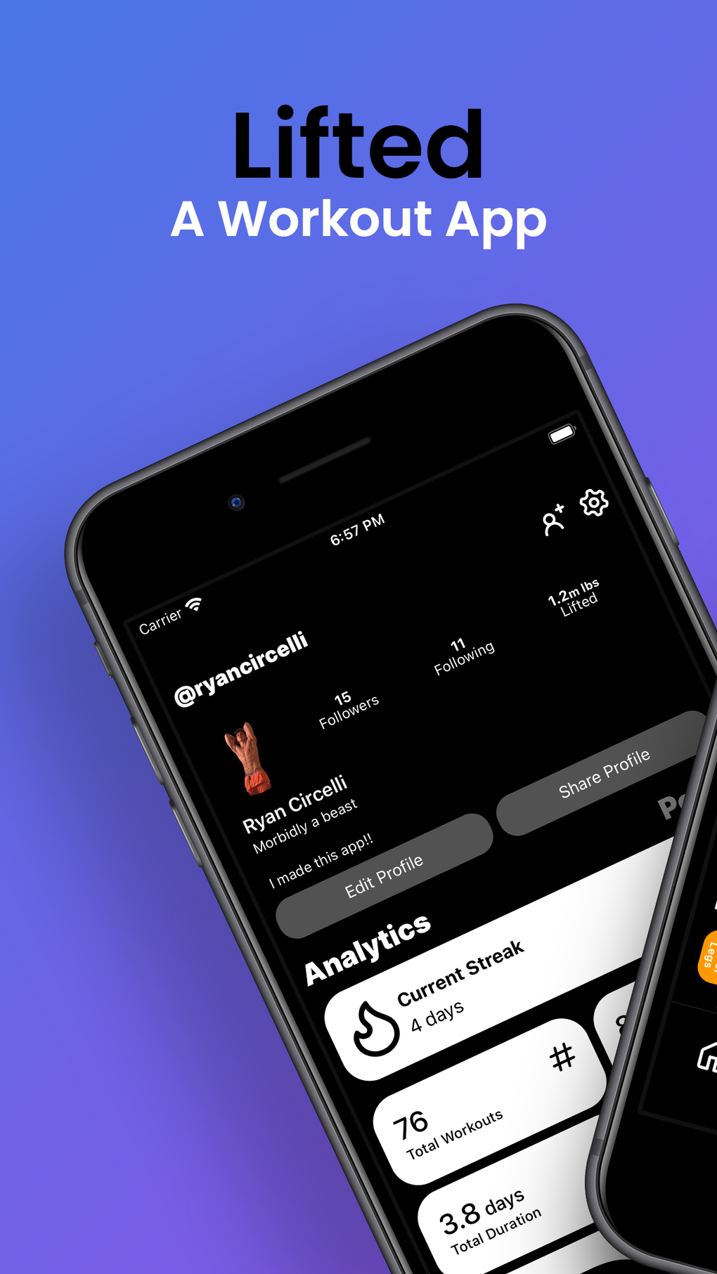 Lifted A Workout App para iPhone Download