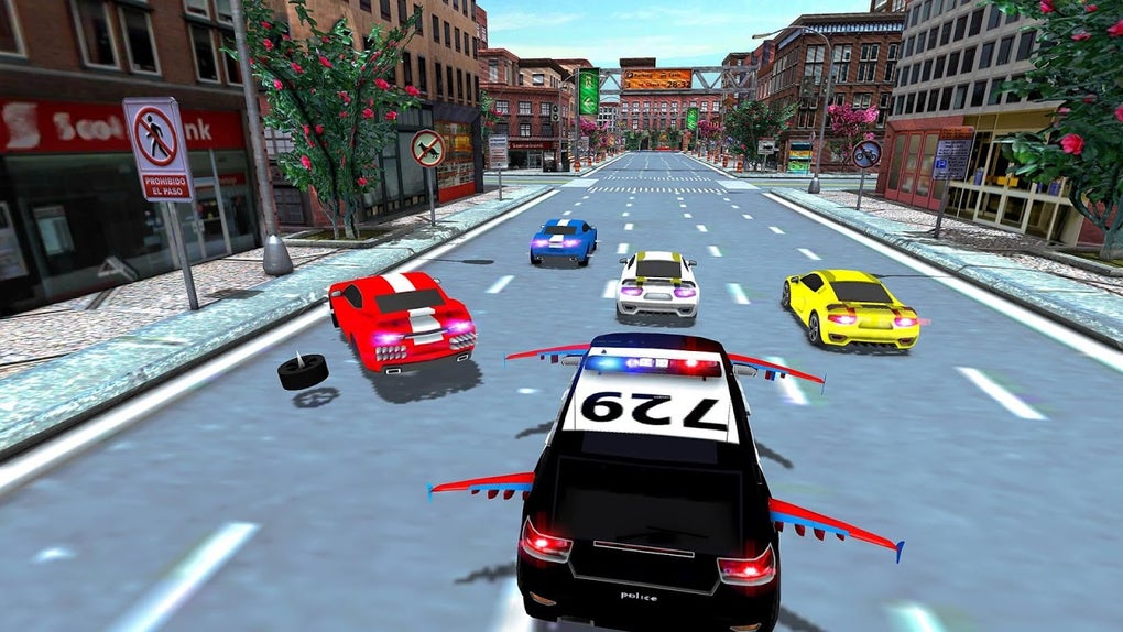 Flying Police Car Robot:Cop Shooting Game APK voor Android - Download