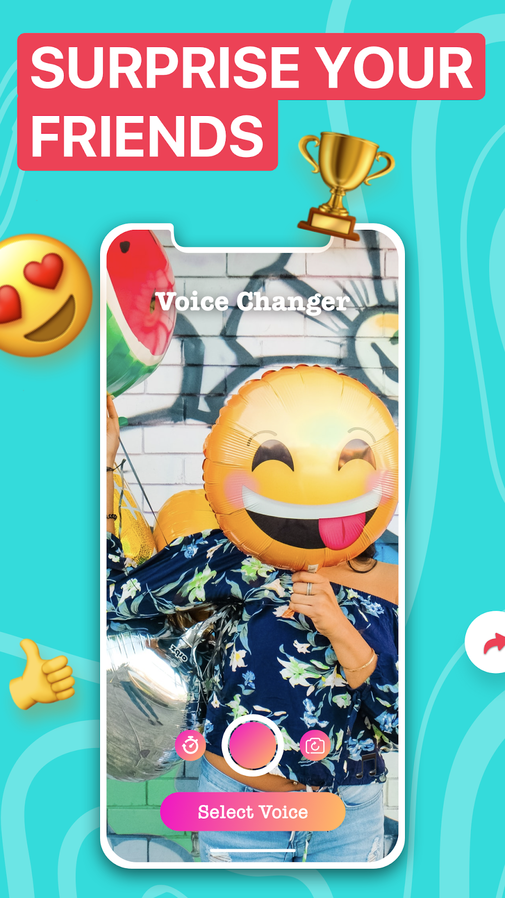 Voicer Celebrity Voice Changer для Android — Скачать