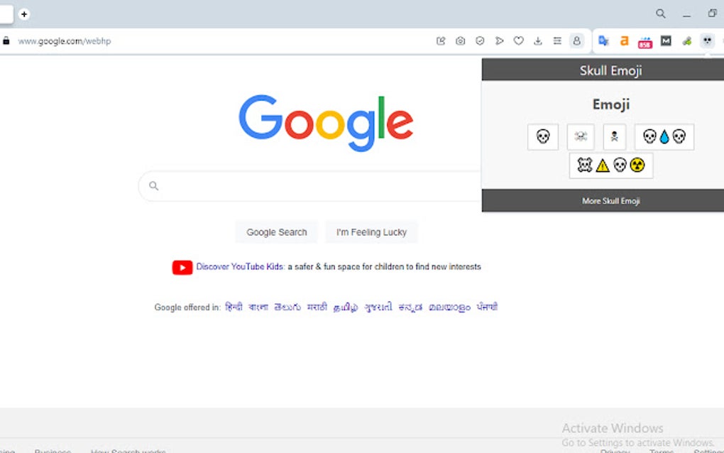 Skull Emoji for Google Chrome - Extension Download
