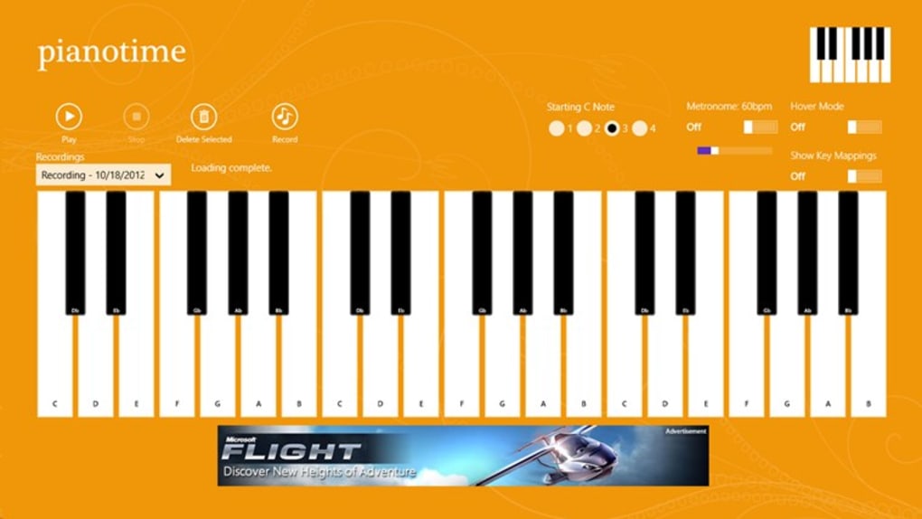 factor lino Deflector Piano Time for Windows 10 (Windows) - Descargar