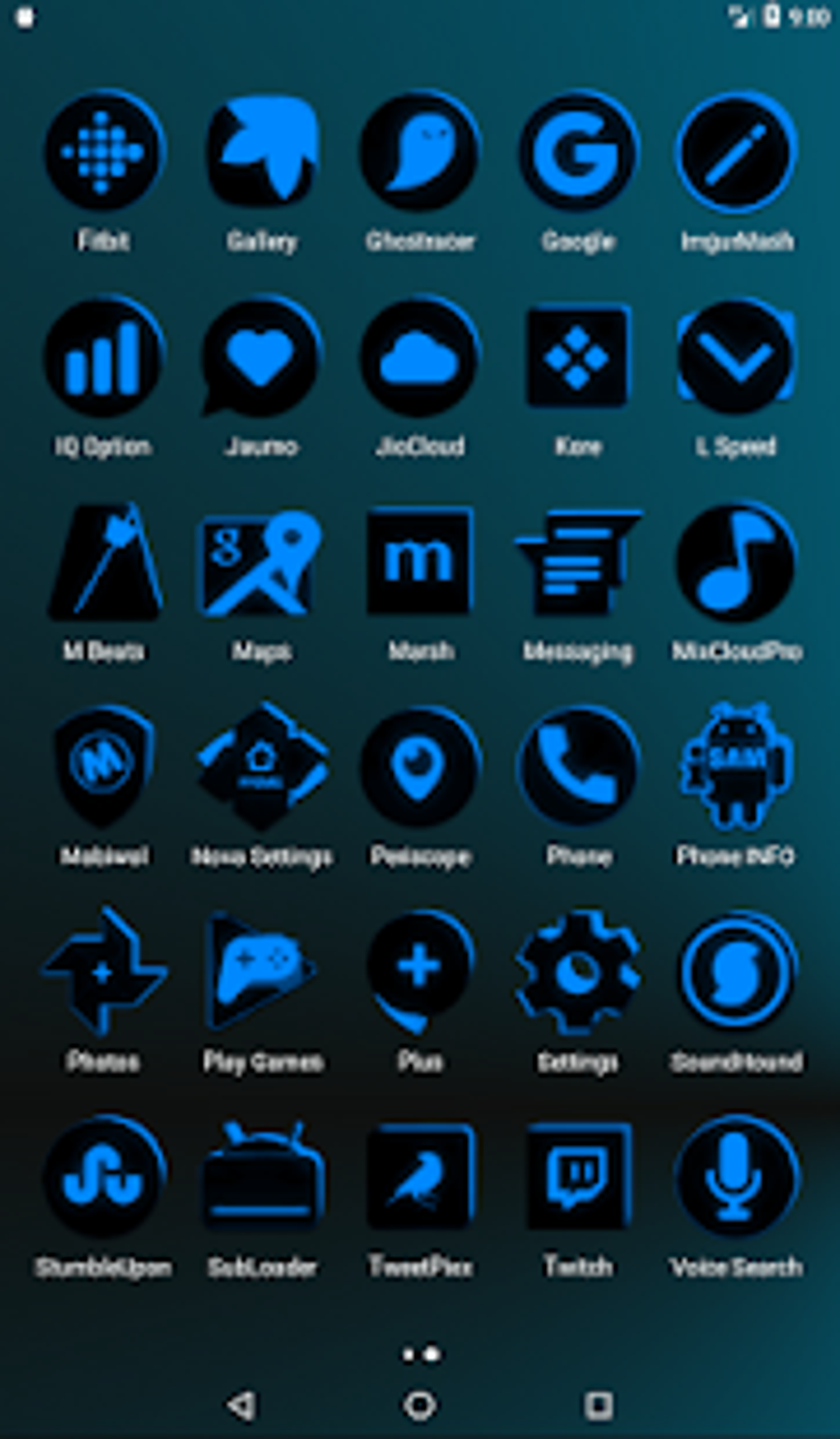 black and blue icons free download