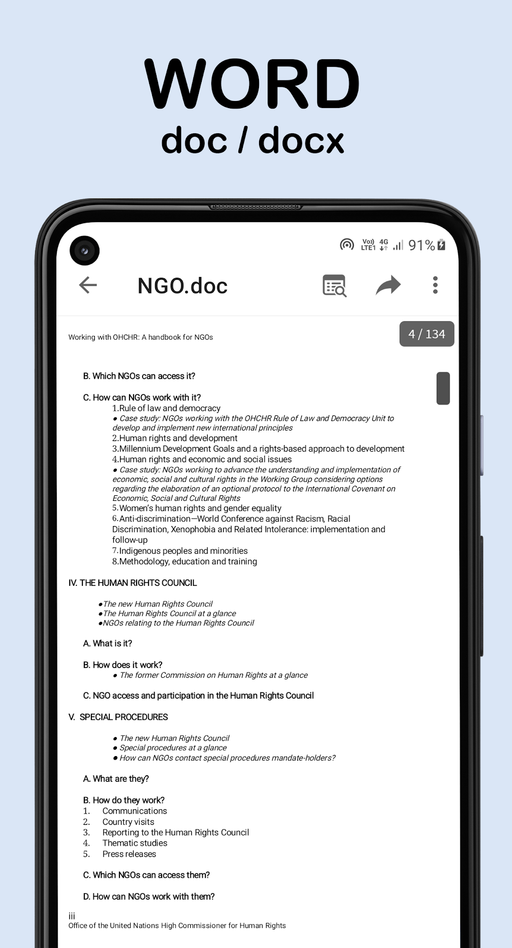 Document Viewer PDF DOC ZIP для Android — Скачать