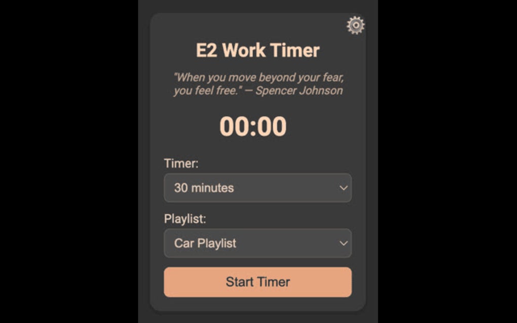 E2 Work Timer para Google Chrome - Extensión Descargar