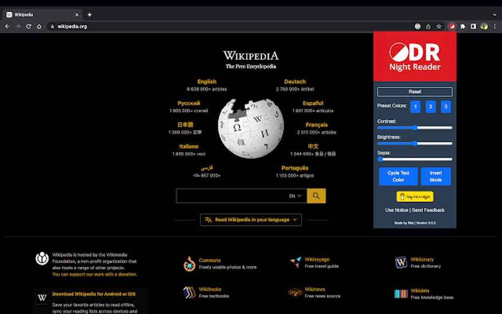 Read.ru Dark Read for Google Chrome - Extension Download