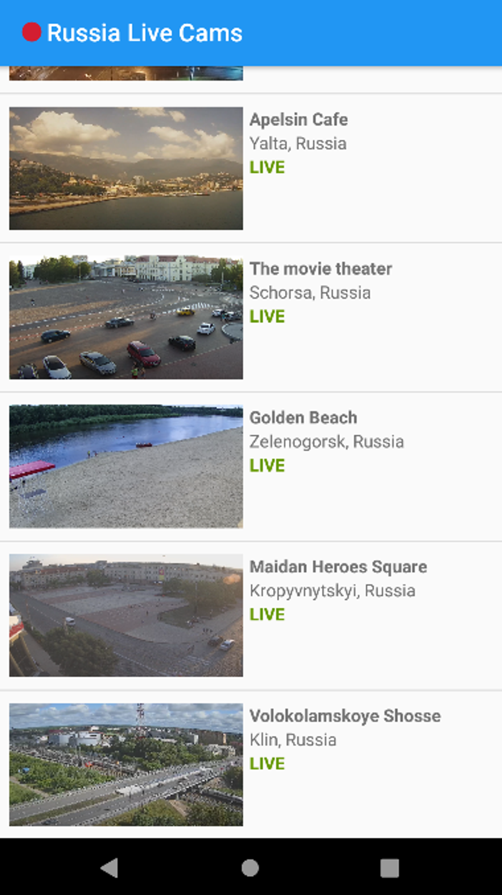 Russia Live Cams untuk Android - Unduh