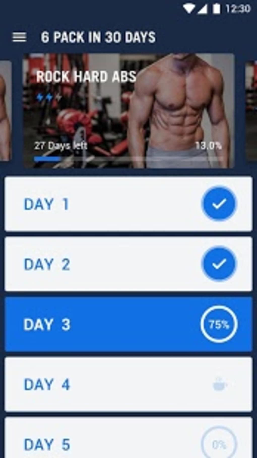 Six Pack In Days Abs Workout Apk For Android Download