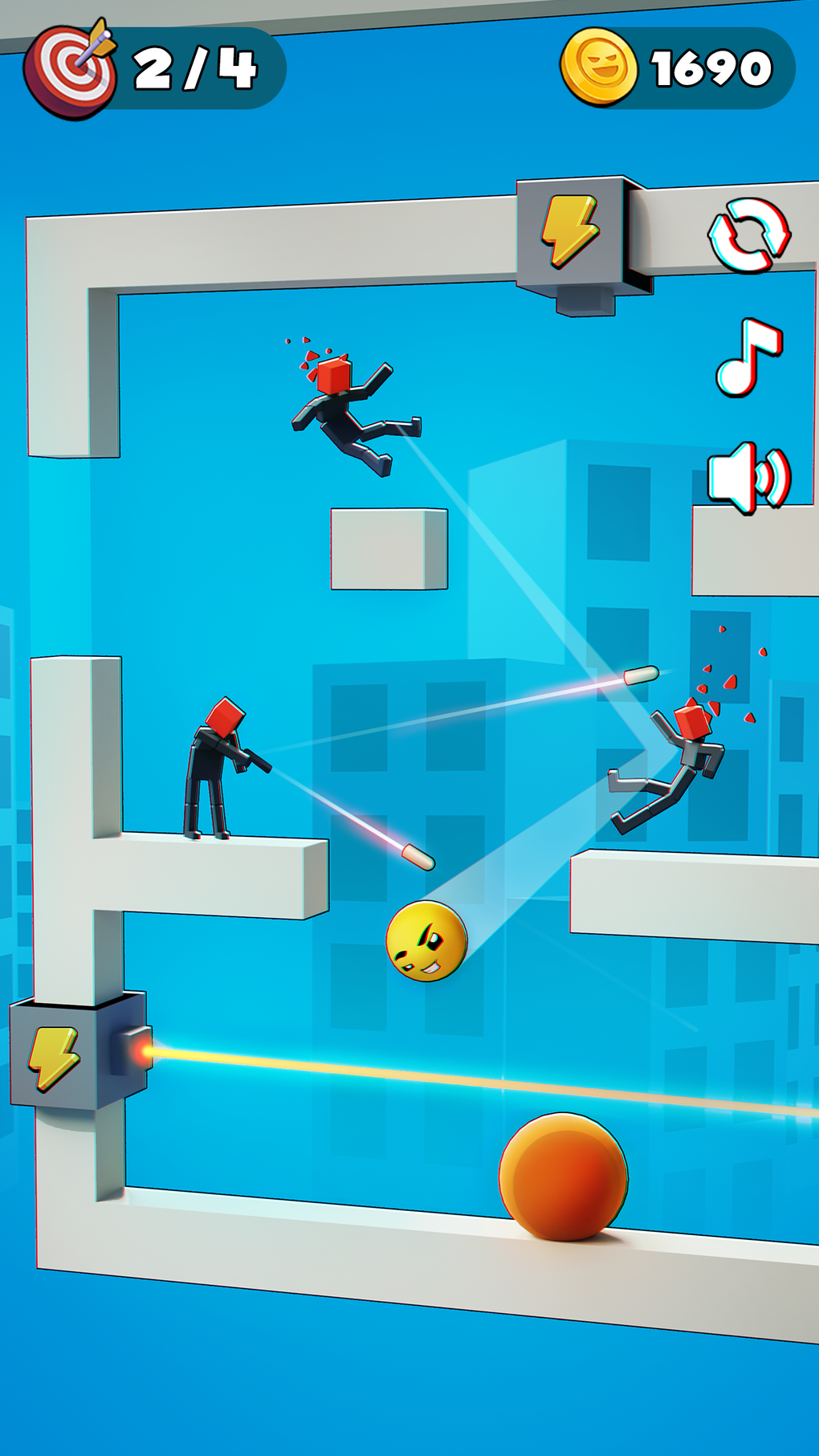 Bullet Smile: Ragdoll Puzzles для iPhone — Скачать