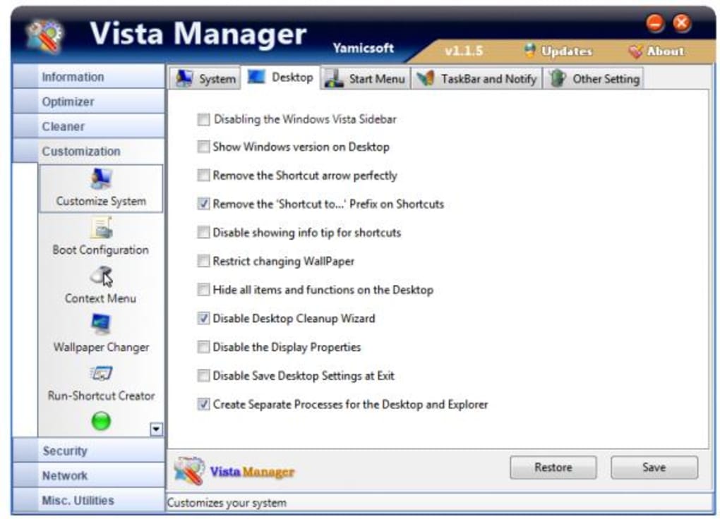 Vista Manager Descargar