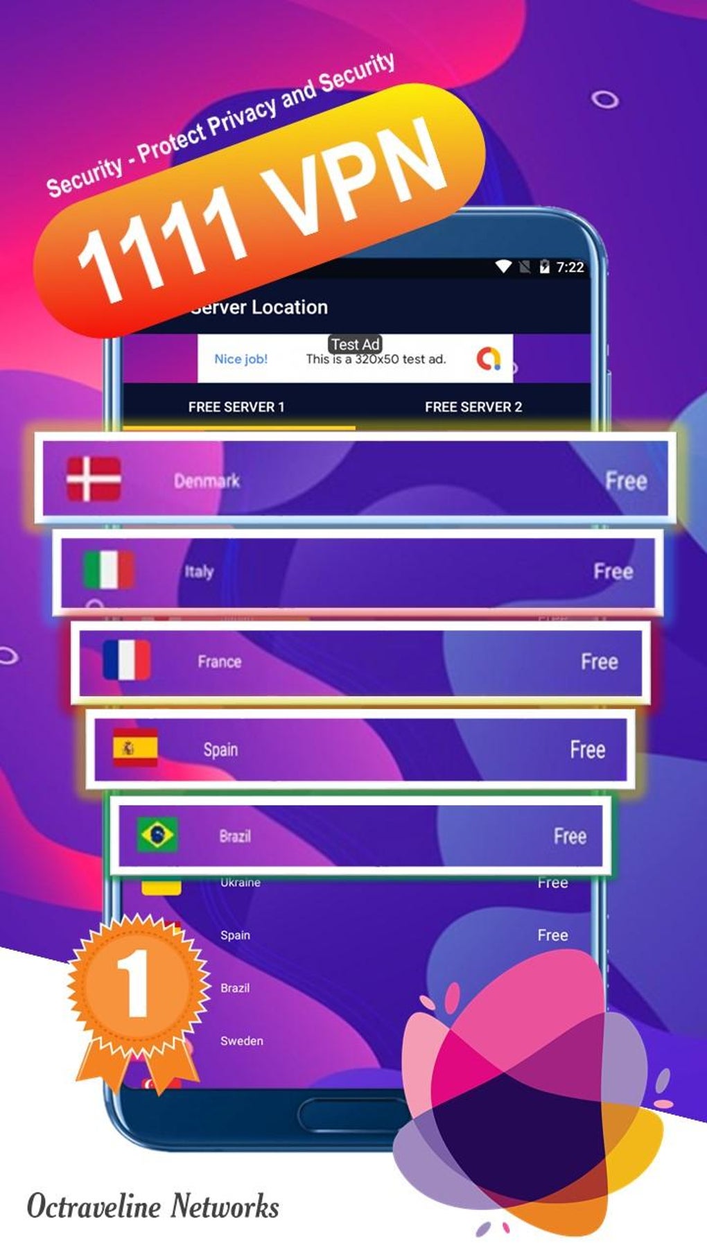 1111 VPN A Fast Unlimited Free VPN Proxy APK Android 