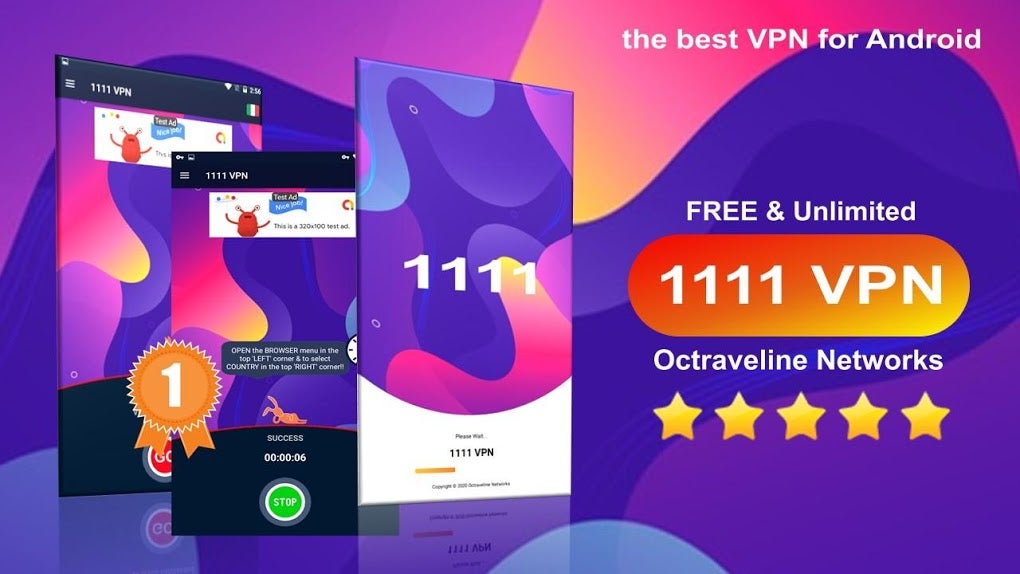 1111 VPN A Fast Unlimited Free VPN Proxy APK Android 
