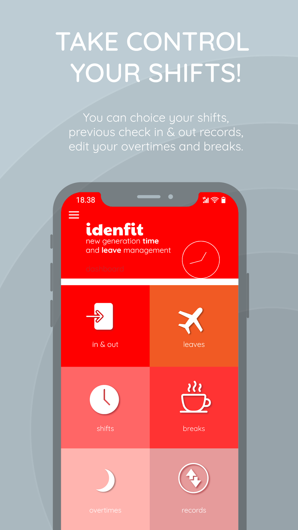 Android için idenfit - time leave - İndir