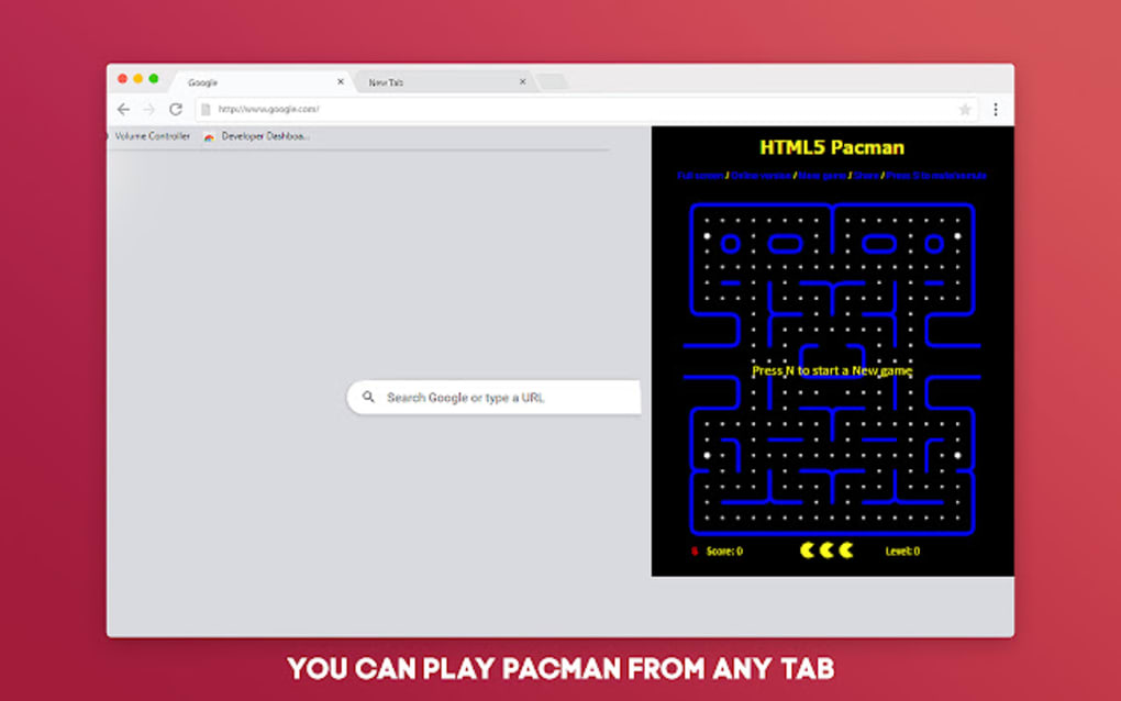 Pacman Game Offline for Google Chrome para Google Chrome - Extensão Download