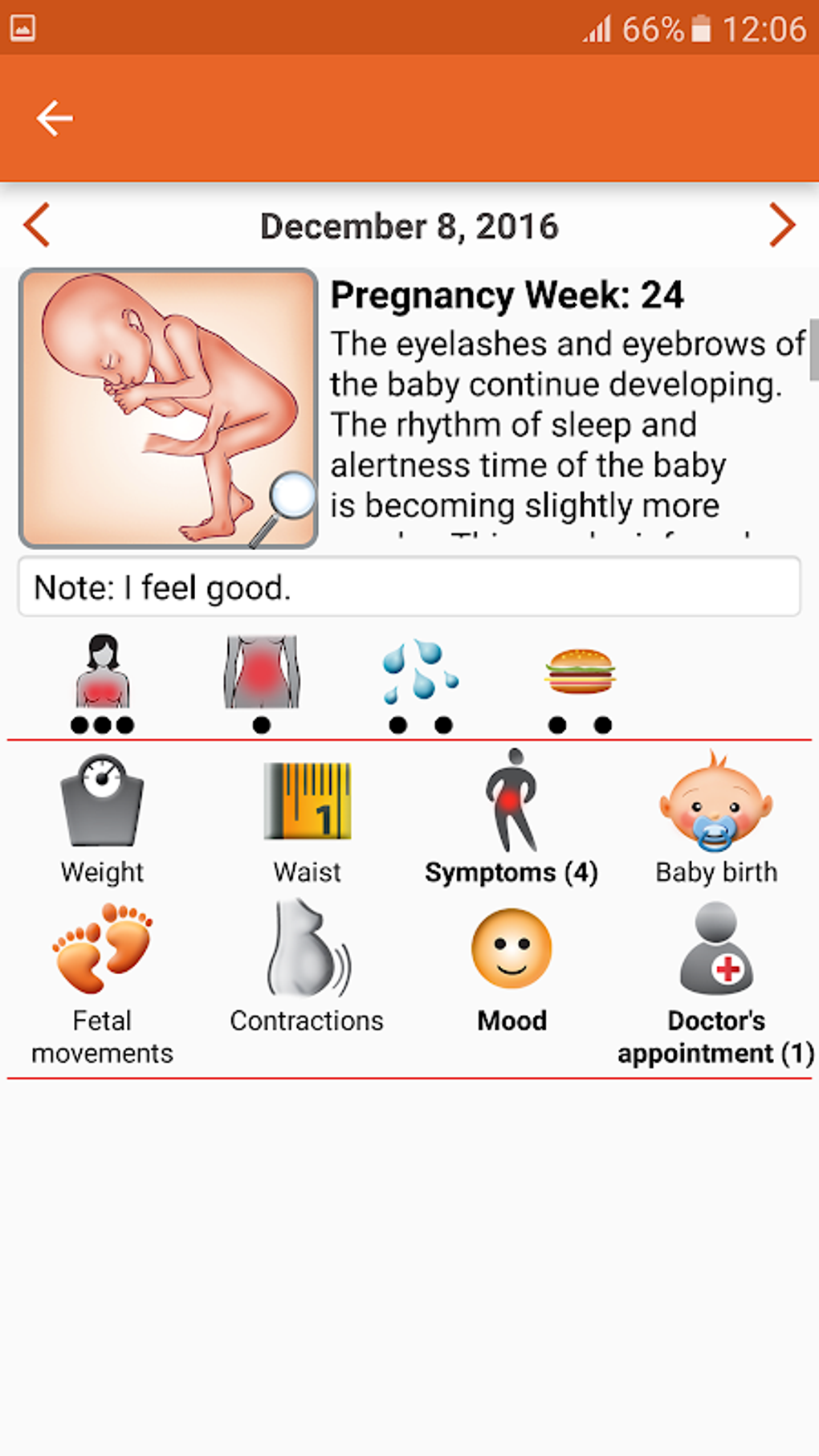 Womanlog Pregnancy Pro สำหรับ Android ดาวน์โหลด