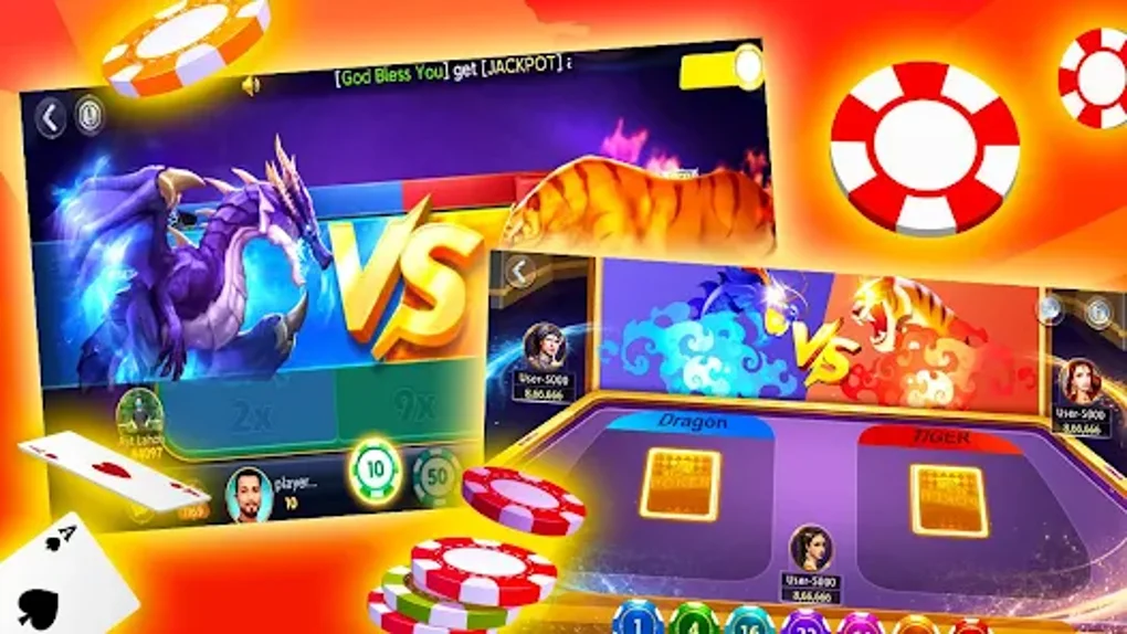 Dragon Tiger: Jogo de Cartas ao Vivo