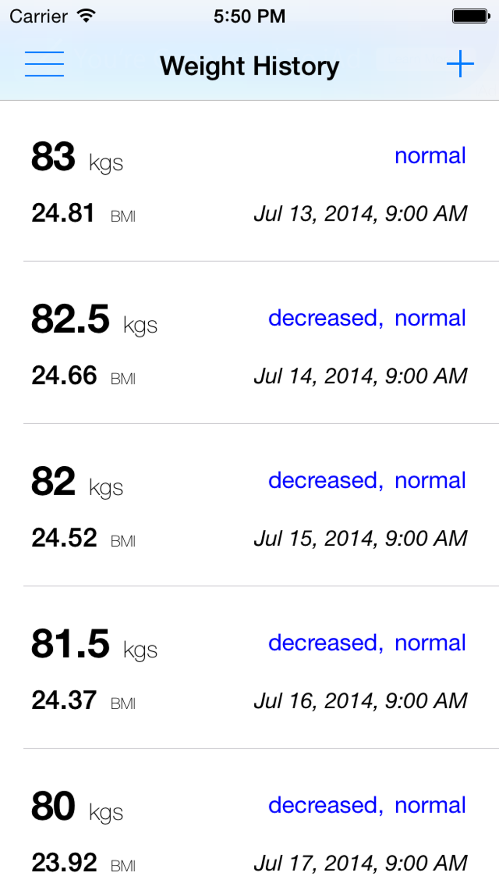 Weight bmi tracker para iphone descargar
