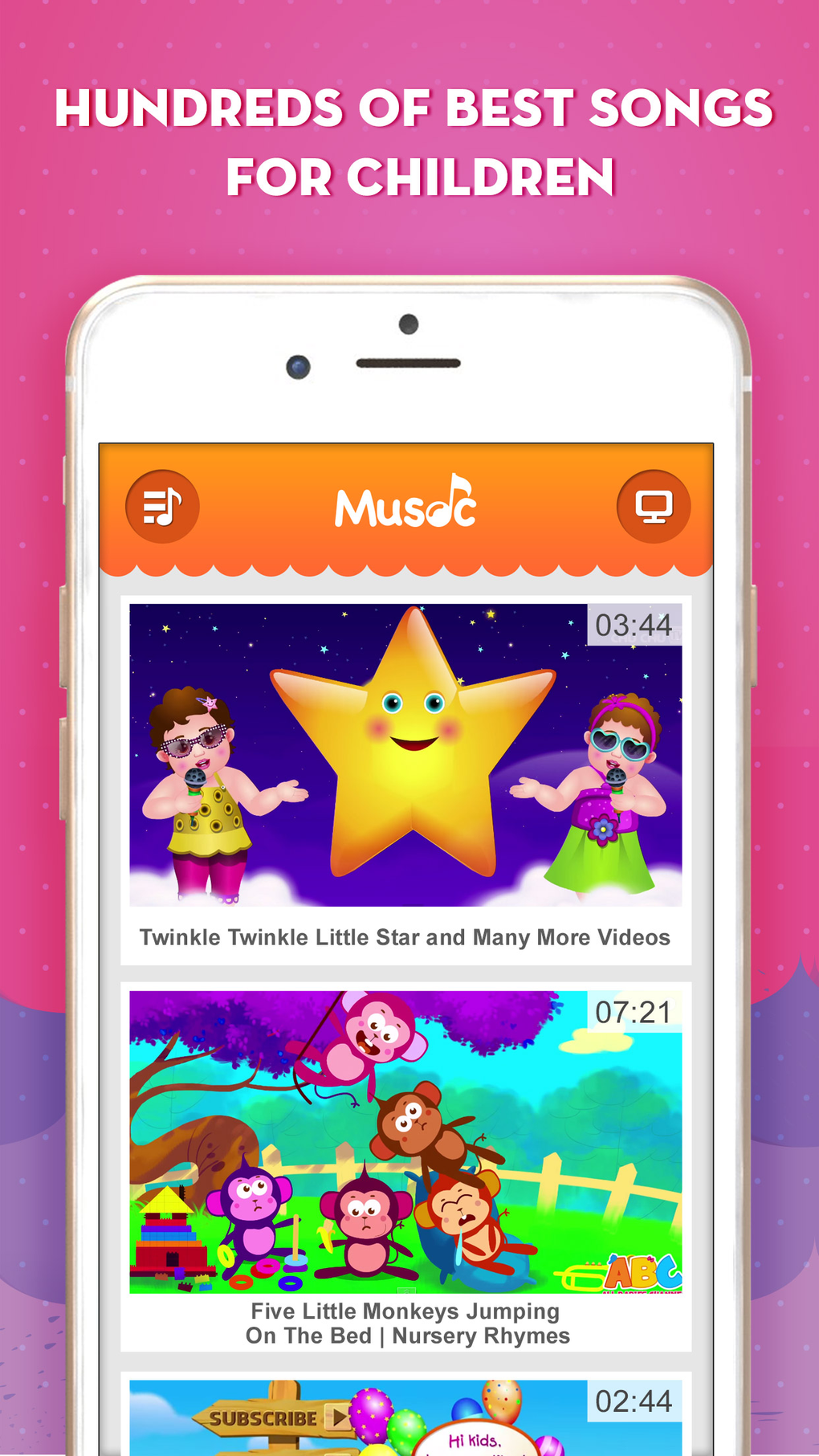 Music Kids - Free Music Videos for YouTube Kids pour iPhone - Télécharger