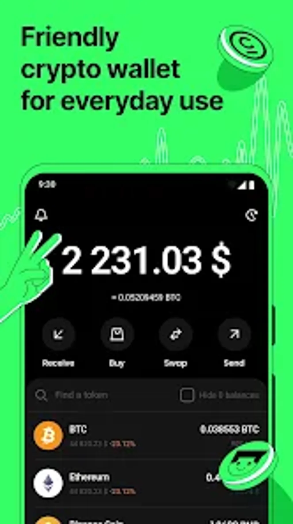 Crypto Wallet Bitcoin USDT For Android - 無料・ダウンロード